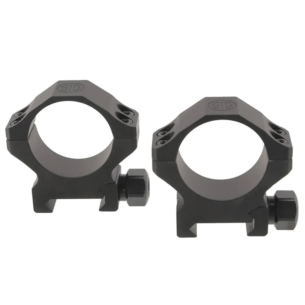 Sig Sauer Alpha1 1 Inch Tactical Hunting Shooting Durable Aluminum Powder Coated Mounting Scope Rings, High 1.12"