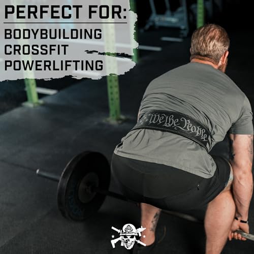 Leather Weight Lifting Belt with Steel Lever Buckle - 10mm Support for Powerlifting & CrossFit - M / 1776