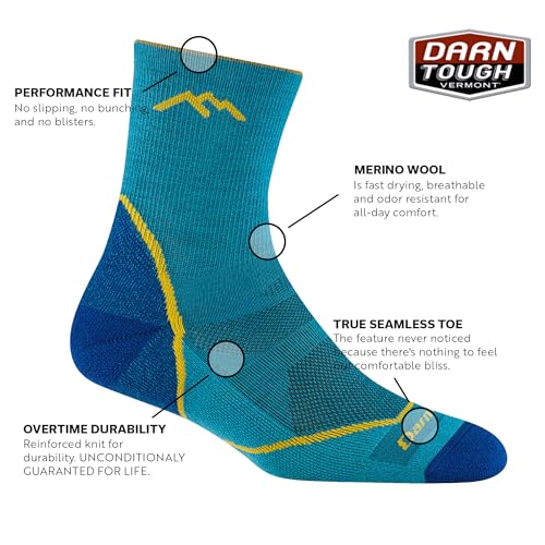 Darn Tough Vermont Light Hiker Micro Crew Socks - Large / Cascade