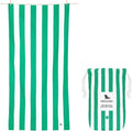 Dock & Bay Beach Towel - Quick Dry & Sand Free - Compact & Lightweight - 100% Recycled - Cancun Green - Large