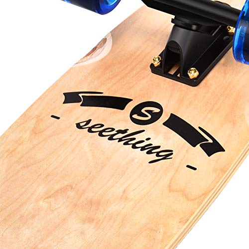 Seething 42-Inch Longboard Skateboard Cruiser Pintail - A-Sea Wave Variation