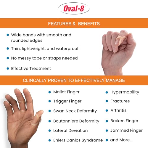 Oval-8 Finger Splint, Size 12, Beige – 3-Point Products (Variation: Beige / 12)