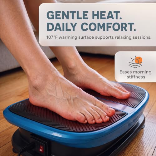 Vibra Voice & Thermo Vibration Plate - Large Black | Heat & Voice Control