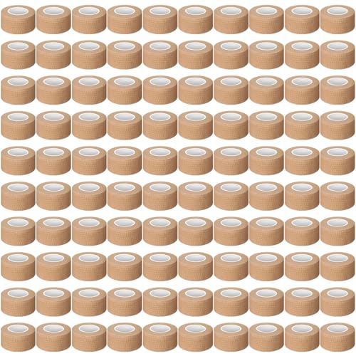 Self Adhesive Bandage Wraps 96 Pack - 1 Inch x 5 Yards, Breathable & Soft