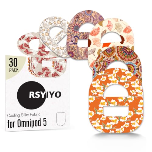 Boho Blooms Omnipod 5 Adhesive Patch with Strap - Waterproof & Skin-Friendly