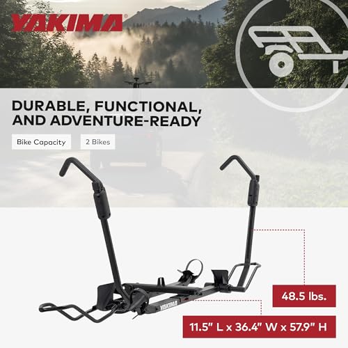 Yakima HoldUp 2-Bike Platform Hitch Rack 2-Inch Black - Fits 2 Inch Receivers