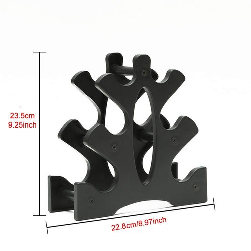 ZAICOLER Dumbbell Rack Stand, Multi Layer Design PP Small Dumbbell Holder Weight Rack Dumbbell Stand Easy Assembly for Home Use, Gym