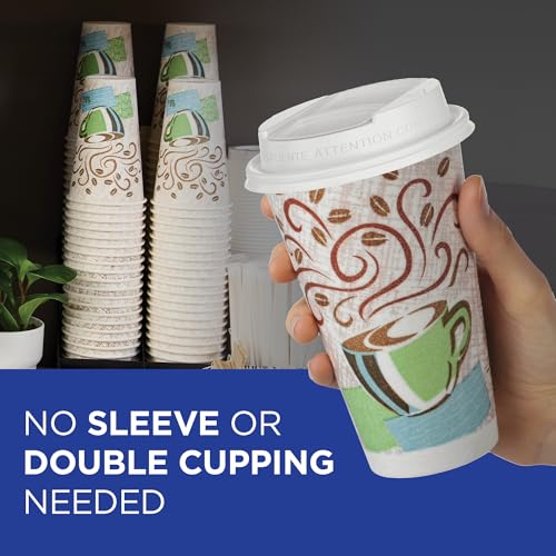 Georgia-Pacific Dixie PerfecTouch 12 oz Insulated Paper Coffee Cups, 1000 Pack