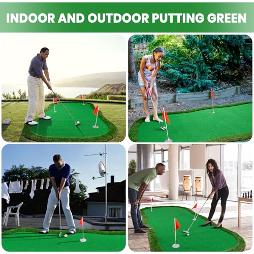 FARROLL 5x10ft Green Indoor/Outdoor Golf Putting Green Mat - Realistic Practice