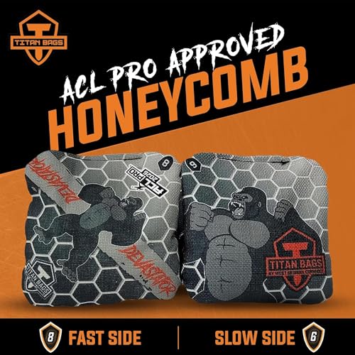 Cornhole Bags Set - Devastator ACL Speed 6/8 Honeycomb Oreo - Set of 4