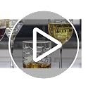 13oz Double Old Fashioned Whiskey Glass Set of 4 - Fish Design, Lead-Free, Engraved, Made in USA