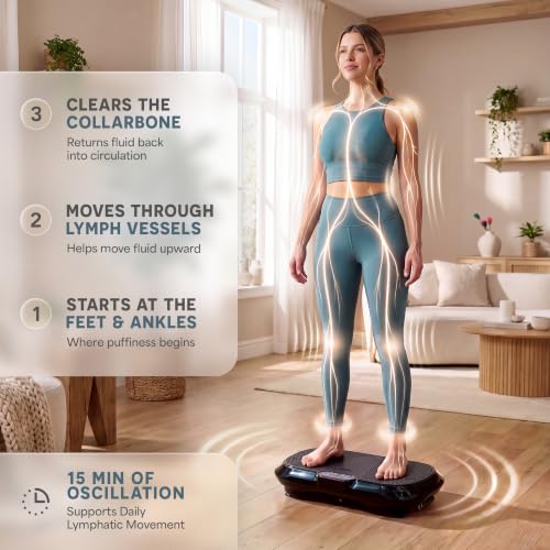 Lifepro Waver Vibration Plate Exercise Machine with 99 Speeds & 10 Presets - Black