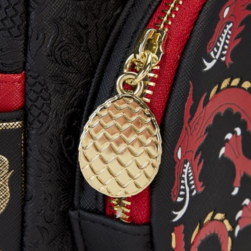 Loungefly House of the Dragon Targaryen Sigil Mini Backpack - Officially Licensed