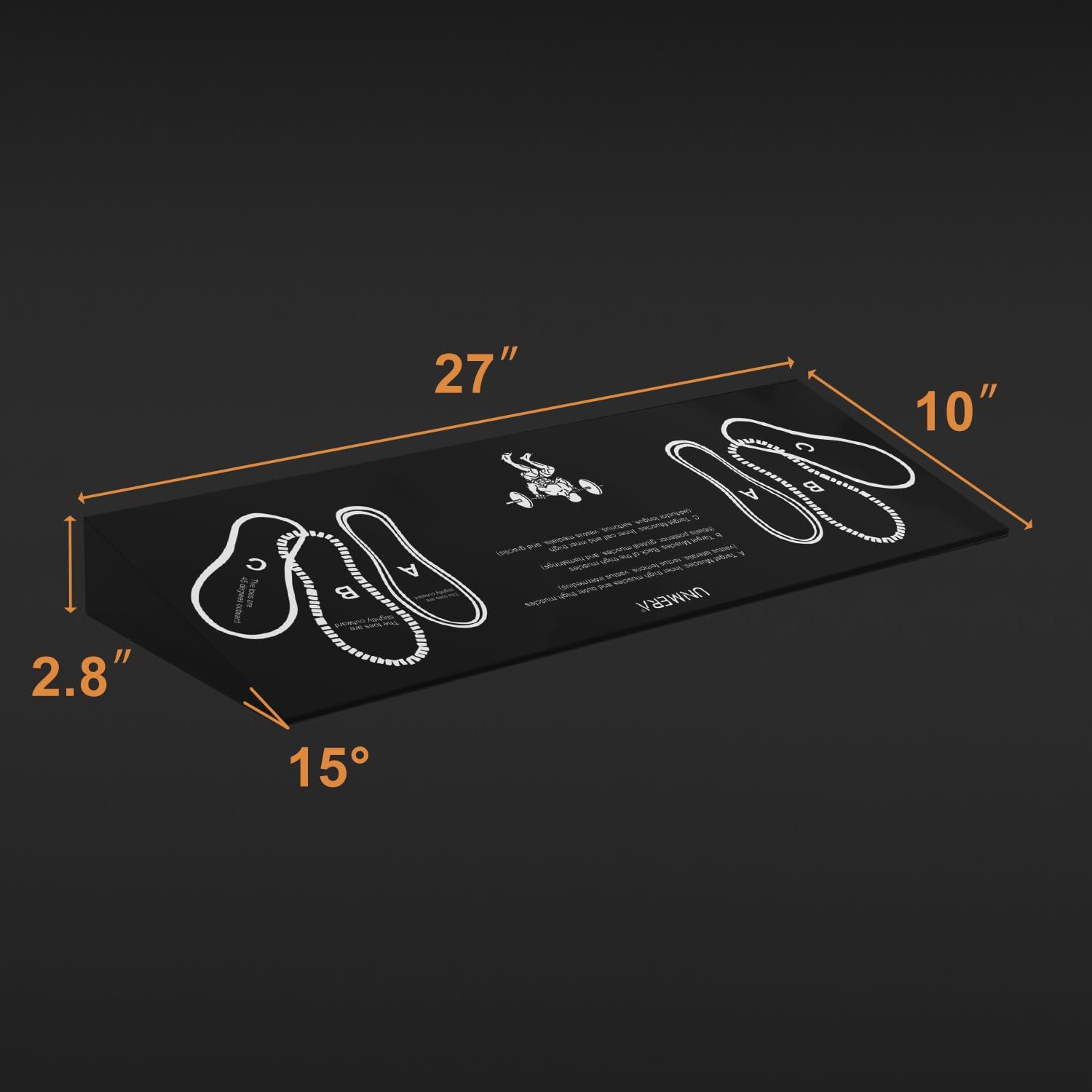 UNMERA Squat Wedge Block - Non-Slip Heel Elevator for Enhanced Squat Form & Mobility | Ideal for Weightlifting & Deadlifts