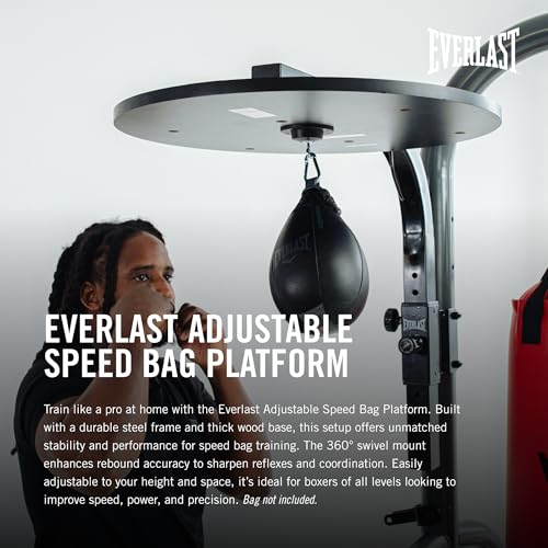 Everlast Adjustable Speed Bag Platform - Heavy-Duty Boxing Training Equipment
