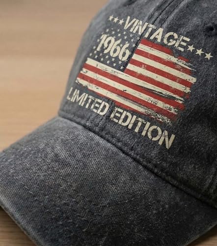1966 60th Birthday Gift Hat - Vintage Adjustable Cap for Men & Women