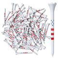 USA Stars and Stripes American Flag Golf Tees - 100 Bulk Plastic Patriotic Tees