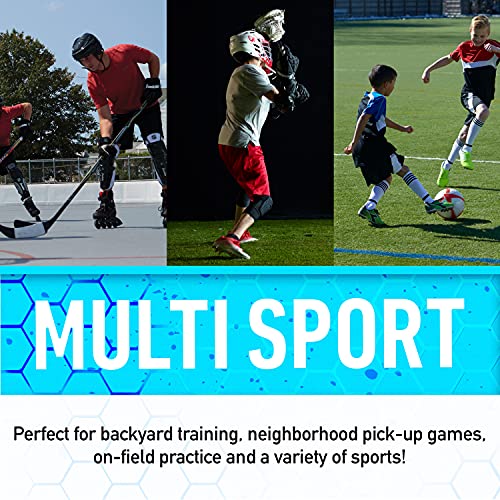 All-Sport Steel Soccer and Lacrosse Goal 50 x 42 Inches - Durable Multi-Sport Frame