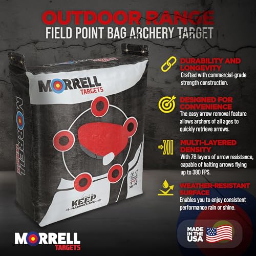 Morrell Vital Signs Combo Archery Target 29" x 14" x 31" White, Red, Black