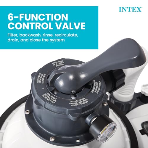 Intex 1500 GPH Krystal Clear Sand Filter Pump for Above Ground Pools
