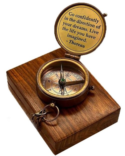 Success Chaser Compass -Unique Gifts for Men - Graduation Gift for Him -Best Graduation Gift Ideas for Son from Mom, Dad - Boyfriend, Grandson- Birthdays Gift -2025 Graduation Gift for College- Gifts