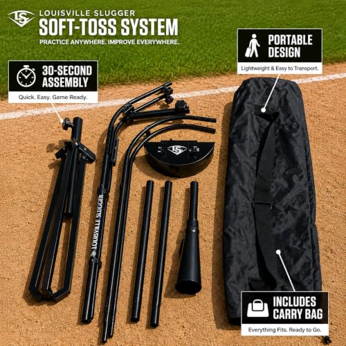 Louisville Slugger Soft Toss Training System - Baseball & Softball Practice Aid