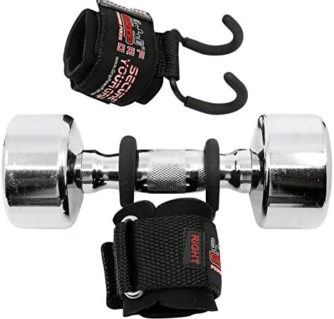 Skiennix Heavy Duty Weight Lifting Rod Hooks - Durable Wrist Wraps & Gym Grips | Set of 2