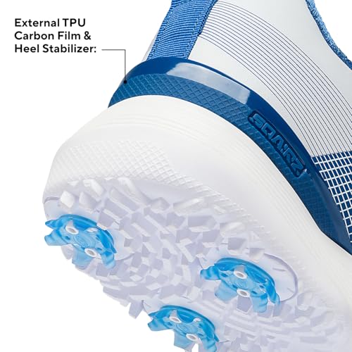 Men's Waterproof Golf Shoes with Replaceable Spikes - Balance & Performance