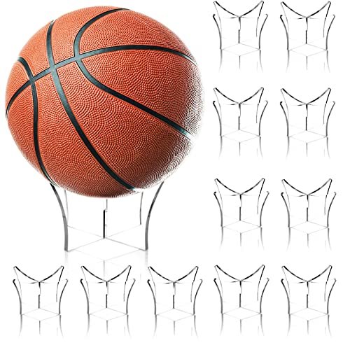 12-Pack Acrylic Ball Display Stands for Sports Balls and Collectibles