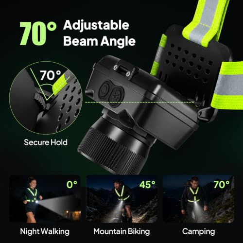 Running Lights for Runners - Bright Adjustable LED Vest with Red & White Modes