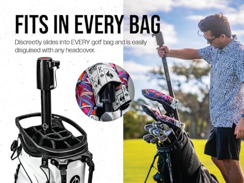 Golf LiquorStick 3.0 Drink Dispenser Black - Rechargeable Stainless Steel 750ml