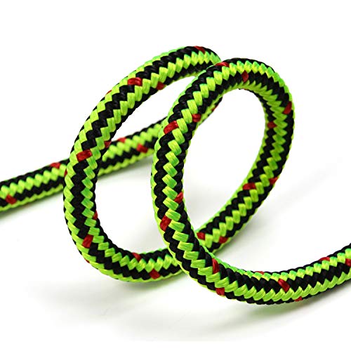 16 Strand Arborist Climbing Rope UV & Weather Resistant 150ft Black & Green