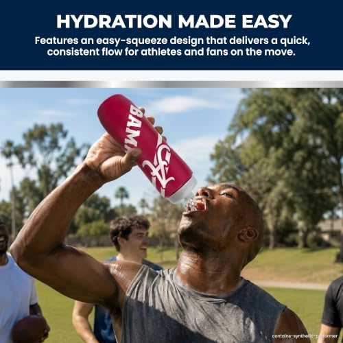 NCAA 32 oz Squeeze Water Bottle - North Carolina Tar Heels College Sports Fan Gear