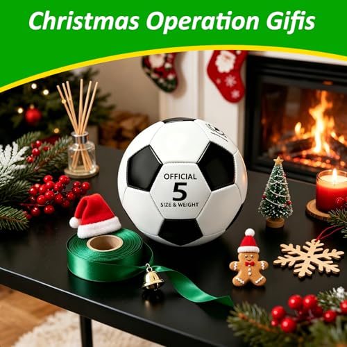 24 Pack Size 5 Soccer Balls with Pumps Bulk Set for Training & Games