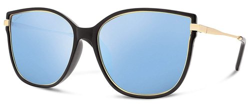 Abaco Ella Polarized Sunglasses - Gloss Black/Caribbean Blue