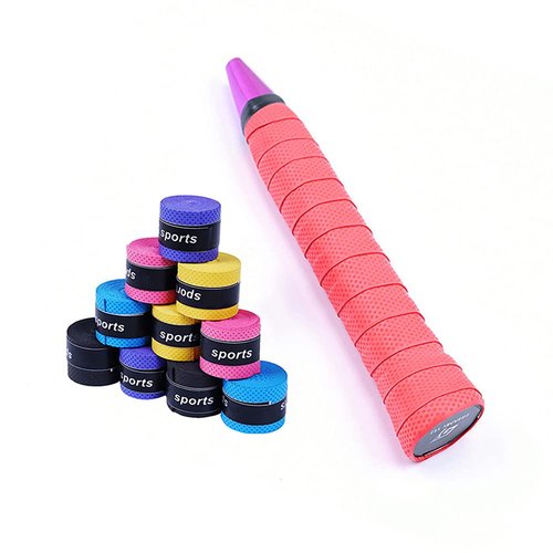 Anti Slip Absorbent Tennis Handle Racket Grip Wrap Tape, Badminton Racquet Overgrip Replacement for Pickleball Paddle Handle, Rods (6 Grips)