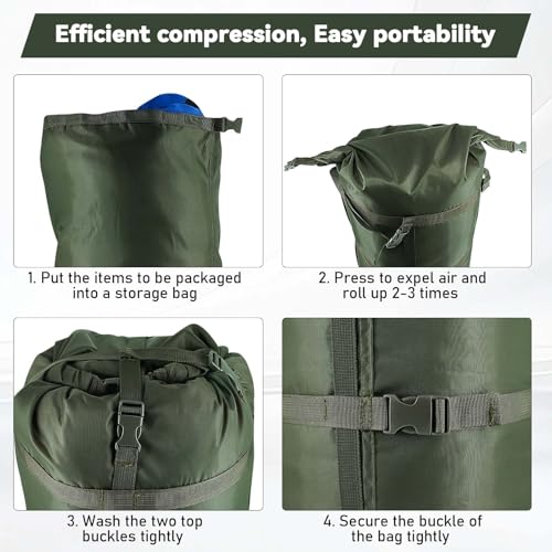 35L Waterproof Compression Sack for Sleeping Bag Camping Hiking Storage