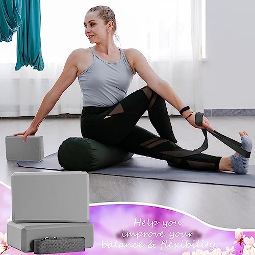 Multicolor Wettarn 15-Piece Yoga Blocks & Straps Set for Stretching & Flexibility