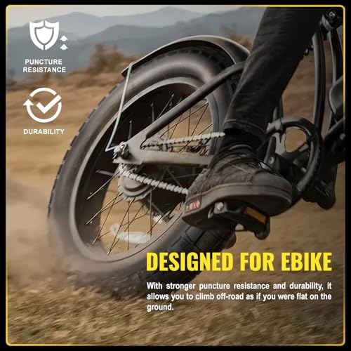 WINFAVO 20x4.0 Inch Fat Bike Tire Set with 2 Tubes, Heavy-Duty All-Terrain Replacement