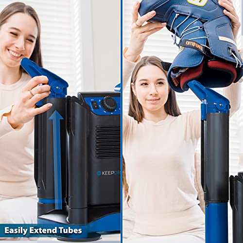 KeepDry Forced Heat Boot Dryer - Heavy Duty Shoe & Garment Dryer with Timer & Collapsible Tubes - Listing Dryer