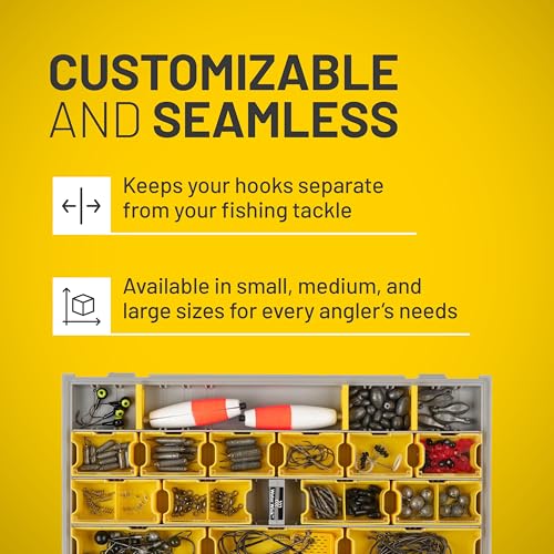 Plano Edge Medium Hook Retainer Tackle Box Insert for Edge 3600 & 3700, Yellow, 2-Pack
