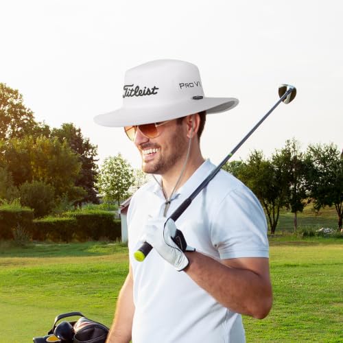 Titleist Tour Golf Hat One Size White/Black UV Sun Protection