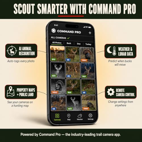 Cellular Trail Camera Dual SIM 36MP HD Video with 2 SD Cards - Wireless Monitoring