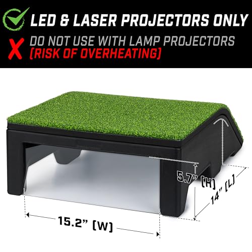 Golf Simulator Projector Cover with Turf Floor Mount for LED Projectors