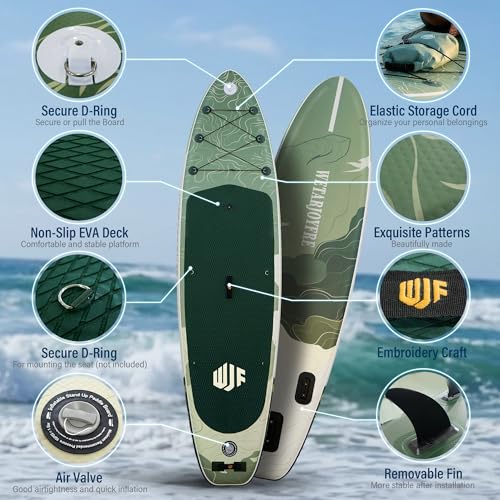 Inflatable Stand Up Paddle Board 11ft Ultra-Light 550lbs Capacity with Accessories