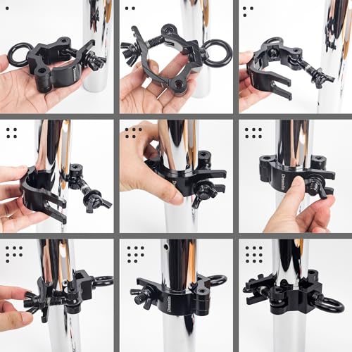 Black Set of 4 Dreamlin Dance Pole Hanging Clamps for Pole & Aerial Equipment