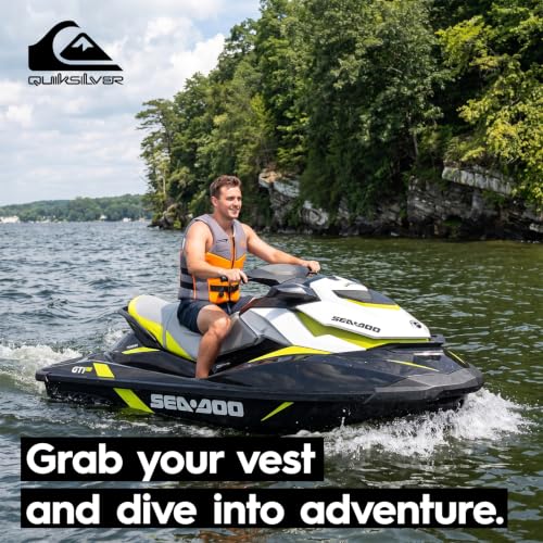 Quiksilver Men's Life Jacket - Orange Small-Medium USCG & Transport Canada Approved