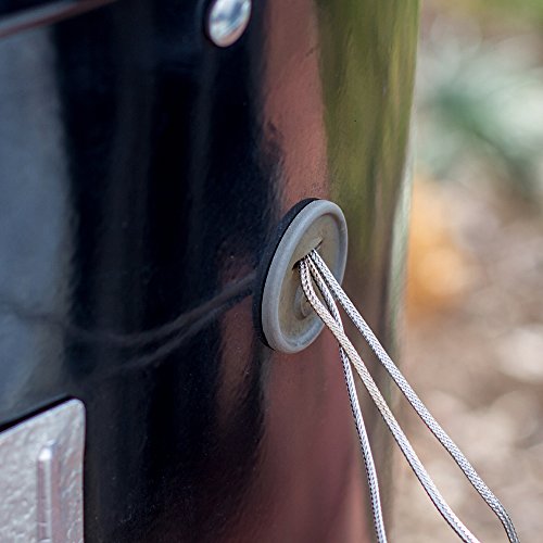 18-Inch Charcoal Smoker for BBQ - Weber Smokey Mountain Cooker with 2 Grates