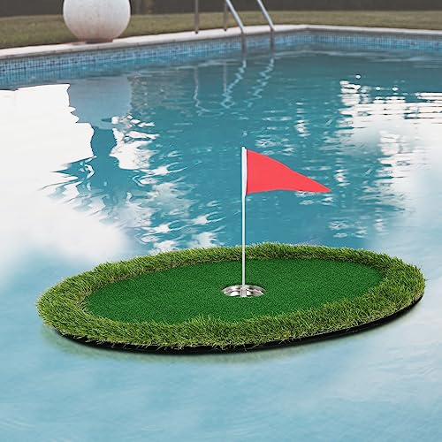Kokorona Floating Golf Green for Pool & Backyard Practice - Foldable Chipping Mat