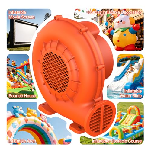LZLXXLZL 750W Inflatable Air Blower for Bounce Houses Water Slides
